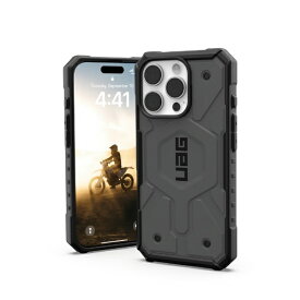 【エントリーで最大全額ポイント還元｜7/18迄】 UAG｜URBAN ARMOR GEAR iPhone 16 Pro 耐衝撃ケース MAGSAFE対応 PATHFINDE シルバー UAG-IPH24MA-MS-SV