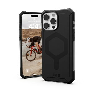 UAG�bURBAN ARMOR GEAR iPhone 16 Pro Max �ϏՌ��P�[�X MAGSAFE�Ή� ESSENTIAL ARMOR �u���b�N UAG-IPH24LA-EMS-BK