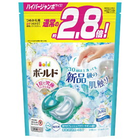 P&G｜ピーアンドジー Bold（ボールド）ジェルボール4D 詰替 ハイパージャンボサイズ31個 爽やかフレッシュフラワーサボンの香り