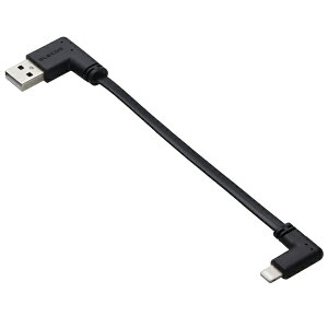 ELECOMbGR iPhone [dP[u  USB-A to CgjOP[u  Z 0.1m L tbg MFiF y Lightning |[g iPhone iPad iPod AirPods Ή z oCobe[  ubN MPA-UALLL01B