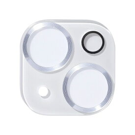 HAMEE｜ハミィ [iPhone 15/15 Plus専用] 強化ガラス カメラレンズプロテクター iFace メタルシルバー 41-978399