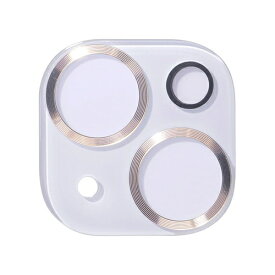 HAMEE｜ハミィ [iPhone 15/15 Plus専用] 強化ガラス カメラレンズプロテクター iFace メタルゴールド 41-978405
