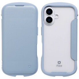 HAMEE｜ハミィ iPhone 16（6.1インチ）iFace Reflection ダイアリー ポリカーボネート クリアケース iFace ペールブルー 41-980316