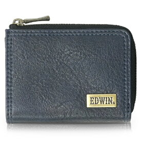 ファインプラス｜FINE PLUS メタルプレート シボ合皮 小銭入 EDWIN NAVY 22269295