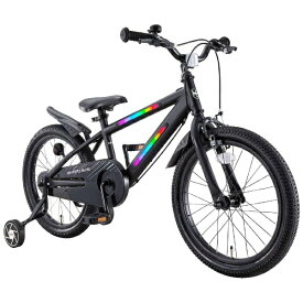 アイデス｜ides 18型 子供用自転車 光るバイク HIKARU BIKE ブラック 03877【キャンセル・返品不可】 【代金引換配送不可】