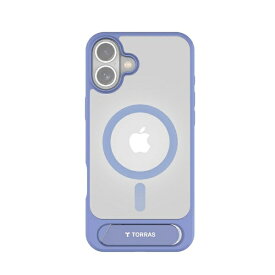 TORRAS｜トラス Torras - Pstand case for iPhone 16（6.1インチ） ［ Light Blue ］ Light Blue X00FX1821