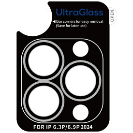 TORRAS｜トラス Torras - UltraGlass Camera Lens Protection for iPhone 16 Pro（6.3インチ）/iPhone 16 Pro Max（6.9インチ） （3眼用 レンズフィルム）［ Sliver ］ Silver X00FX2046