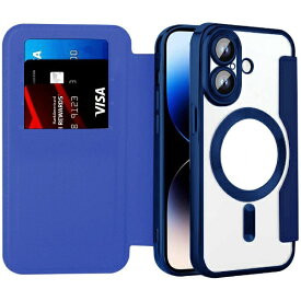 Royal Monster｜ロイヤルモンスター iPhone16 Plus MagSafe対応 手帳型ケース ネイビーブルー RM-16MGPL-NV