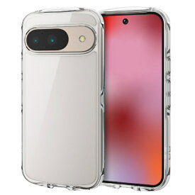 ELECOM｜エレコム Google Pixel 9 / 9 Pro ケース ハイブリッド カバー 衝撃吸収 軽量 薄型 カメラレンズ保護設計 ワイヤレス充電可 ストラップホール付 ストラップホールシート付 TOUGH SLIM LITE クリア PM-P242TSLACR