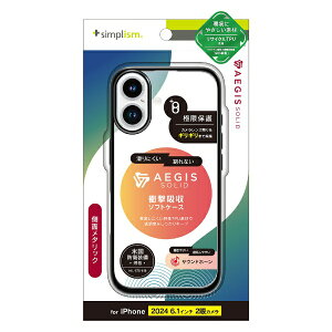 �g���j�e�B�bTrinity iPhone 16�i6.1�C���`�j �mAegis Solid�n �������݌v�t���J�o�[TPU�P�[�X ���^���b�N�u���b�N TR-IP24M2-AGSL-CLBK