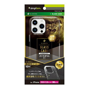 �g���j�e�B�bTrinity iPhone 16 Pro Max�i6.9�C���`�j �mGLASSICA�n �w�ʃS�����K���X�P�[�X �N���A TR-IP24L3-CGC-GOCCCL