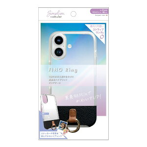 �g���j�e�B�bTrinity iPhone 16�i6.1�C���`�j �mFINO Ring�n �X�g���b�v�����O�t�� �w�ʃN���A�n�C�u���b�h���U�[�P�[�X �u���b�N AM-IP24M2-FIR-BK