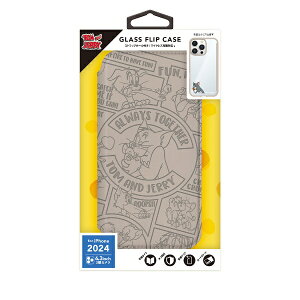 PGA�b�s�[�W�[�G�[ iPhone 16 Pro�p �K���X�t���b�v�P�[�X Premium Style �g���ƃW�F���[/�x�[�W�� PG-W24BGF01TAJ