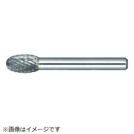 トラスコ中山｜TRUSCO NAKAYAMA 超硬バー　タマゴ型　Φ6X刃長9．5X軸6　アルミカット　TA6C060