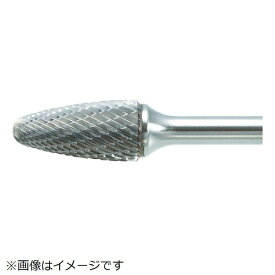 トラスコ中山｜TRUSCO NAKAYAMA 超硬バー　砲弾型　Φ9．5X刃長19X軸6　ロング　ダブルカット　TB3C095L150