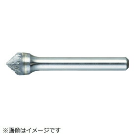 トラスコ中山｜TRUSCO NAKAYAMA 超硬バー　円錐型90°　Φ9．5X刃長4．8X軸6　シングルカット　TB49C095S
