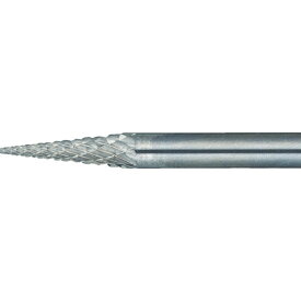 トラスコ中山｜TRUSCO NAKAYAMA 超硬バー　テーパー型　Φ3X刃長11X軸3　ロング　ダブルカット　TB5A031L75