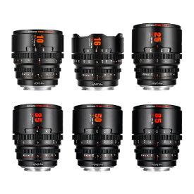 七工匠｜7artisans シネマレンズ 7Artisans HOPE Prime 6本セット 10-85mm T2.1 Super 35mm 富士フイルムXマウント ブラック 7A-HP6SET-X-B