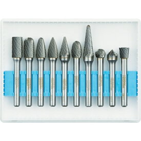 トラスコ中山｜TRUSCO NAKAYAMA 超硬バーセットCシリーズ　軸6mm　刃径9.5mm　10本セット　TBC09510S