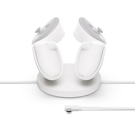 Meta｜メタ Meta Quest コンパクト充電ドック[Quest 3/3Sに対応/ヘッドセット対応の拡張充電ケーブル/ワイヤレスでTouchPlusコントローラーを充電可能]