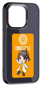 UNIQ�b���j�[�N URR Smart Cover iPhone 15 Pro�i6.1�C���`�j�P�[�X �u���b�N URR-SC15PRO_BL