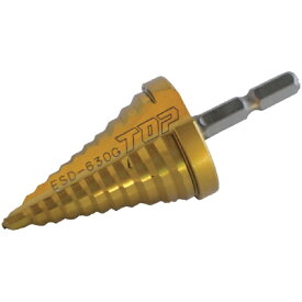 トップ工業｜TOP工業 電動ドリル用ステップドリル　11段　6~30mm　ゴールドタイプ　ESD630G