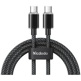 Mcdodo｜マクドド 100W Type-C to Type-C Transparent Data Cable 1.2m ブラック BMDCA367-12-BK