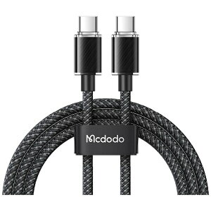 Mcdodob}Nhh 100W Type-C to Type-C Transparent Data Cable 1.2m ubN BMDCA367-12-BK