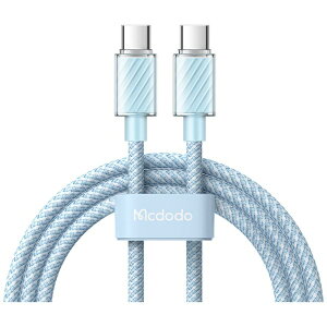 Mcdodob}Nhh 100W Type-C to Type-C Transparent Data Cable 1.2m u[ BMDCA367-12-BL