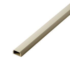 ELECOM｜エレコム 壁用モール [W26xH13mmx1m] フラットモール テープ付き ベージュ LD-GAF3M