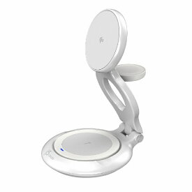 j5 create｜ジェイファイブクリエイト Qi2急速15W充電対応　3in1 マグネット　ワイヤレス充電器 スタンドコンパクト型 JUPW3415