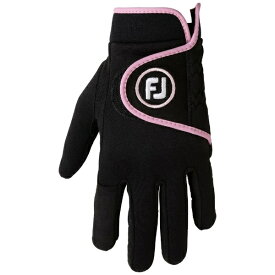 【エントリーで最大全額ポイント還元｜8/22迄】 フットジョイ｜FootJoy ゴルフグローブ ウェザーグリップエクストリーム WEATHER GRIP EXTREME ブラック×ピンク FGWWX24BP-S [レディース /両手装着用 /Sサイズ]