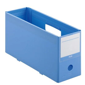 PLUS｜プラス 抗菌PPボックスファイル ハーフサイズ ブルー FL-201ABH