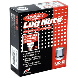 協永産業｜KYO-EI Industrial K101B12R16P ホンダ純正ホイール専用球面座ナット コンパクトタイプ 12RX1.5 19HEX ブラック 16個セット