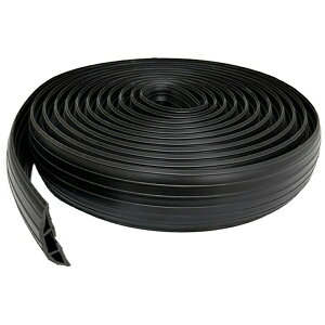 SAFERUN|セーフラン安全用品 セーフラン 室内用ケーブルプロテクター 黒 9m 【メーカー直送・代金引換不可・時間指定・返品不可】