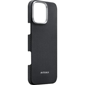 PITAKA｜ピタカ Ultra-Slim Case for iPhone 16 Pro（6.3インチ） アラミド繊維ケース [ブラック/グレイ] ブラック/グレイ KI1601PA