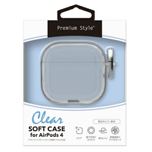 PGA�b�s�[�W�[�G�[ AirPods ��4����p �\�t�g�P�[�X Premium Style �N���A PG-AP4TP1CL