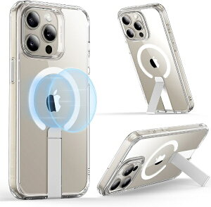 �C�[�G�X�A�[���bESR iPhone 15 Pro Max�i6.7�C���`�j�X�^���h�t�n�C�u���b�h�P�[�X ESR Clear BoostFlickstandCase(HaloLock)foriPhone15ProMax