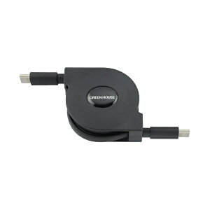 GREEN HOUSEbO[nEX USB Type-C to CP[u PDΉ 莮 GH-UMCC100-BK [USB Power DeliveryΉ]