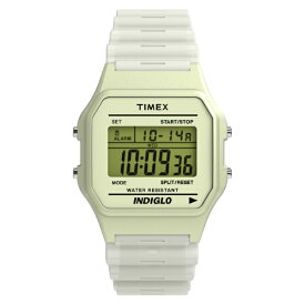 【レビューCP対象商品｜8/1~8/31】 TIMEX｜タイメックス T80 グローインザダーク [T80 Glow in the dark] 1年保証 ホワイト TW2Y02600 [正規品]
