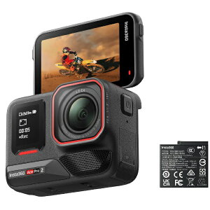 INSTA360�b�C���X�^360 �A�N�V�����J���� Insta360 Ace Pro 2�i�f���A���o�b�e���[�j �~�b�h�i�C�g�u���b�N ACEPRO214/CINSBBGA [�h��]