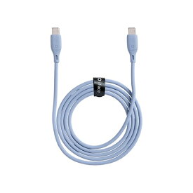 HAMEE｜ハミィ USB-C ⇔ USB-Cケーブル [充電 /1.2m] iFace ペールブルー 41-984017 [USB-C ⇔ USB-C]