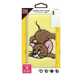 PGA｜ピージーエー iPhone 16用 クリアフリップケース Premium Style ジェリー PG-W24ACF02JER