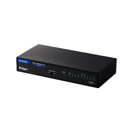 ELECOM｜エレコム スイッチングハブ [8ポート /1Giga対応 /電源内蔵] ブラック EHC-G08MN4-HJB