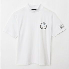 ちいかわGOLF｜Chiikawa Golf ちいかわゴルフ モックネックTシャツ ハチワレエンブレム ちいかわゴルフ モックネックTシャツ ハチワレエンブレム ホワイト 2409-CKG039WH04 [ユニセックス /Lサイズ]