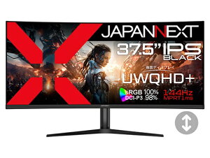 yGg[ōőSz|CgҌb10/5z JAPANNEXTbWplNXg USB-Cڑ PCj^[ JN-IB375C144UQR-H [37.5^ /UWQHD+(3840×1600j /Ch /Ȗʌ^ /144Hz]