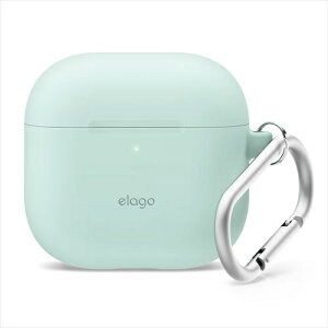 ELAGObGS AirPods4 VRP[X Jo[ Jri t ϏՌ \tg ^ h~ CX[d MagSafe Ή SILICONE HANG CASE ~g ~g