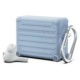 miak AirPods Pro 2対応　シリコン製キャリーケース スカイブルー