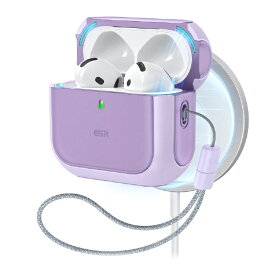 ROA｜ロア AirPods 4対応　ORBIT　MagSafe ハイブリッドケース パープル