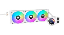 【エントリーで最大全額ポイント還元｜7/18迄】 THERMALTAKE｜サーマルテイク 水冷CPUクーラー 140mmファンx3 [LGA2066/2011-3/2011/1851/1700/1200/1156/1155/1151/1150・AM5/AM4/AM3+/AM3/AM2+/AM2/FM2/FM1] TH420 V2 Ultra EX ARGB Sync Snow Edition ホワイト CL-W428-P